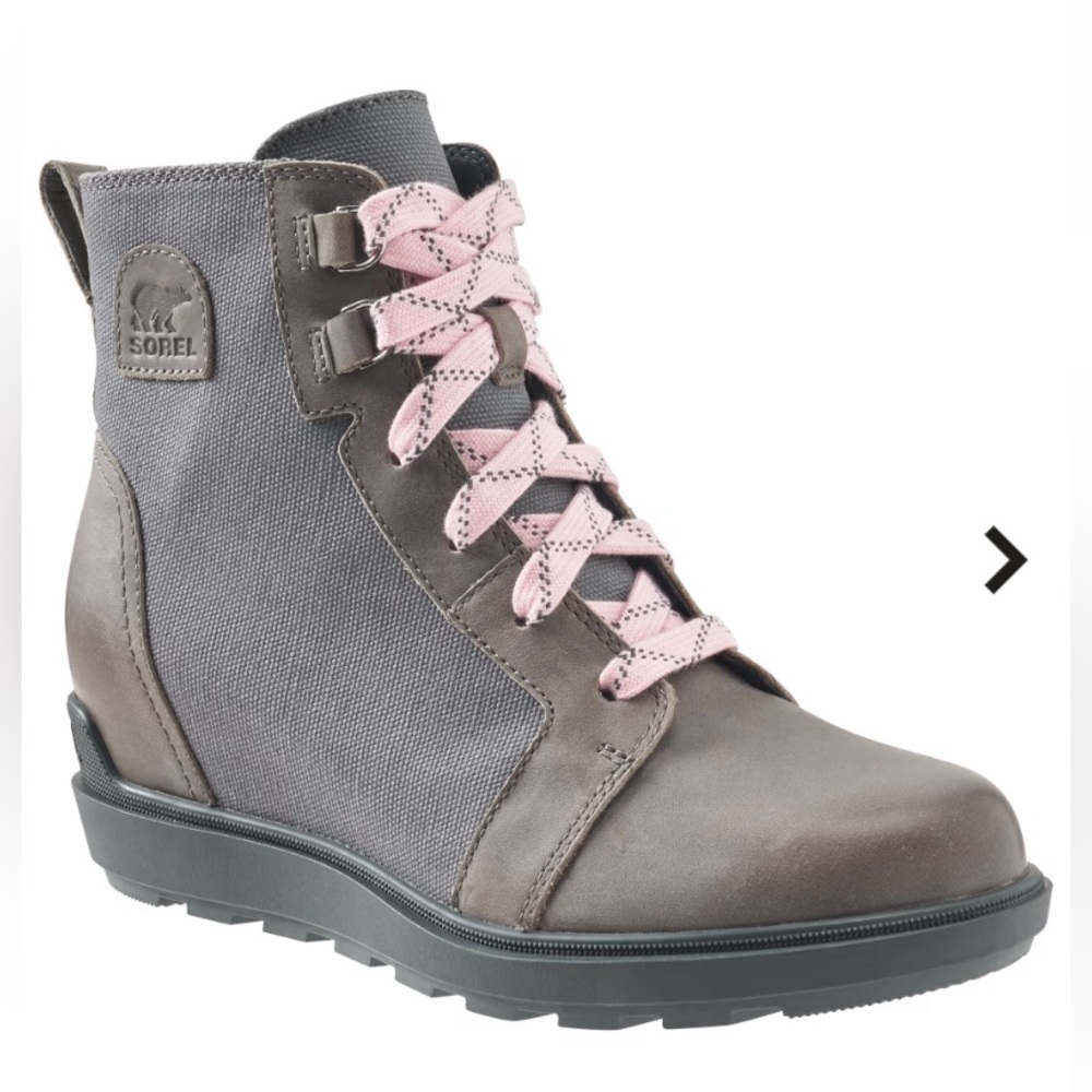 NWOB Sorel Evie II Lace Wedge Booties Size 8 - Picture 1 of 8